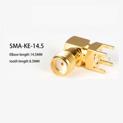 SMA-KE-14.5 Gold Plated Female Connector Straight For PCB Mounting Wifi Antenna Connector