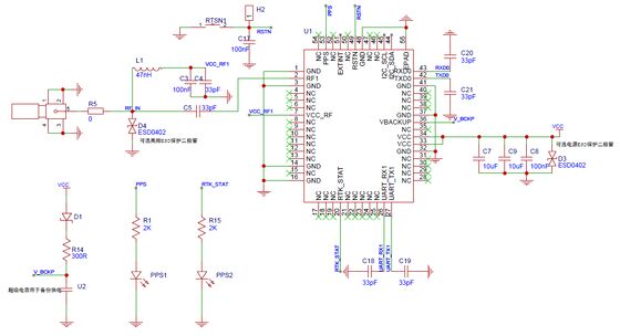 UBLOX GPS receiver WT-27-HP - a high-precision multi-satellite navigation system development board, supporting L1/L1/L5
