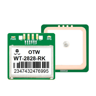 Centimeter-level positioning module with integrated ceramic antenna for measurement